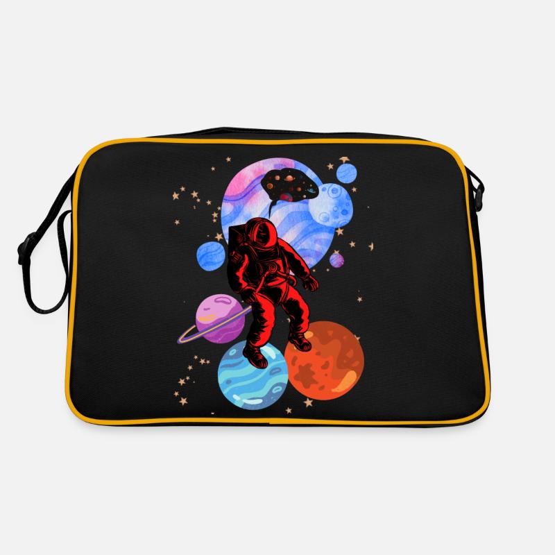 Astronaut Stencil Styles Retro Bag
