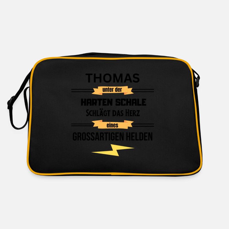 Thomas unter harte Schale eines Großartigen Helden Retro Tasche