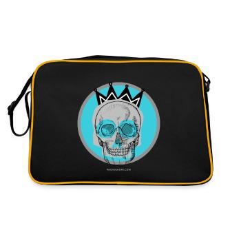Crâne 2 - Sac Retro - noir/or - Dos
