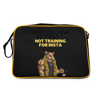 Gym - Retro Tasche - Schwarz/Gold - Hinten