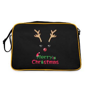 Renne Joyeux Noël Joyeux Noël Design - Sac Retro - noir/or - Dos