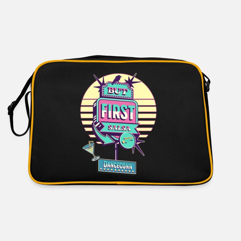 But First Salsa Retro Diner, Vintage, Dance Design Retro Tasche