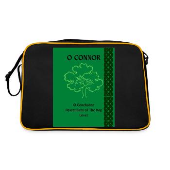 O CONNOR - Retro Bag - black/gold - Back