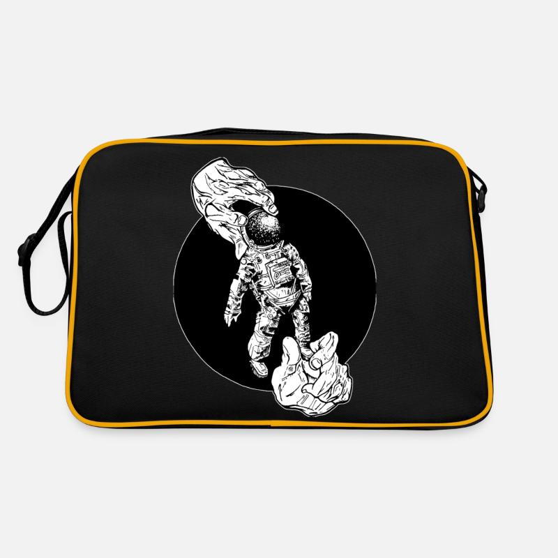 DAS Astronaut Nr 2 Weiss - Retro Bag - black/gold