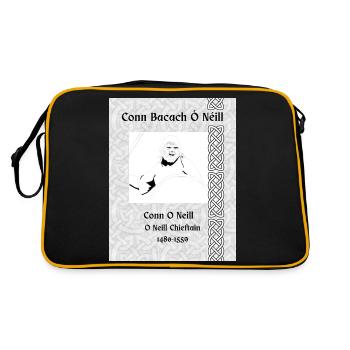 Conn O Neill, Chieftain of the O Neills 1480-1559 - Retro Bag - black/gold - Back