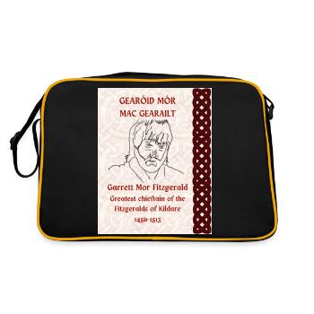 Gearóid Mór Mac Gearailt, Garrett Mor Fitzgerald - Retro Bag - black/gold - Back