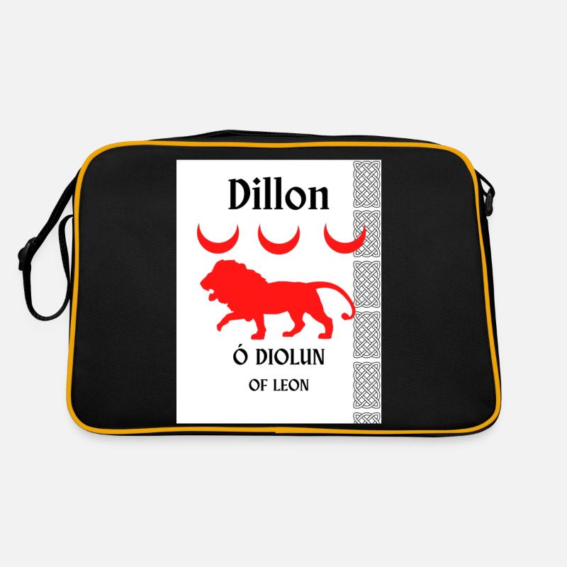 Dillon surname - Retro Bag - black/gold