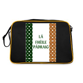 Fête de la Saint-Patrick - Sac Retro - noir/or - Dos