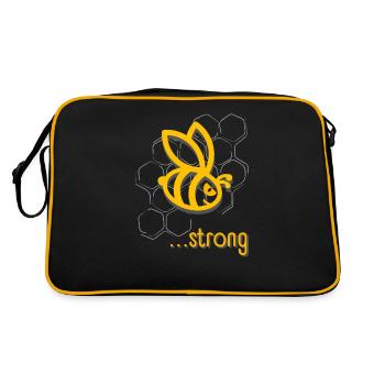 ÊTRE FORT! Conception de l’énoncé de motivation - Sac Retro - noir/or - Dos