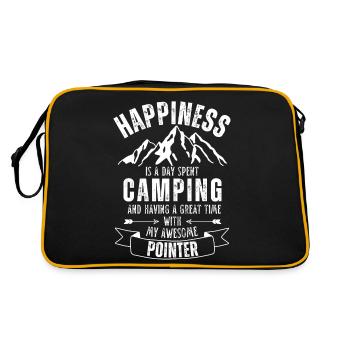 Camping and Pointer - Retro Bag - black/gold - Back