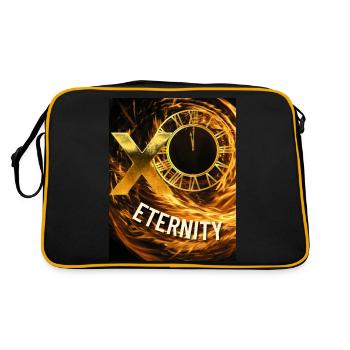 Golden ETERNITY Design - Retro Bag - black/gold - Back