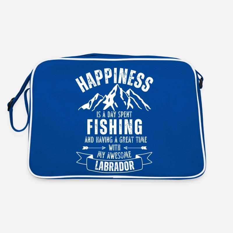 Angeln und Labrador Retro Tasche