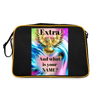 EXTRA Design - Retro Bag - black/gold - Back