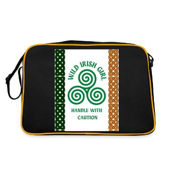 Fille irlandaise sauvage - Sac Retro - noir/or - Dos