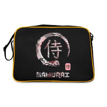 Samouraï Japonais Kanji Symbole Enso Circle 13 - Sac Retro - noir/or - Dos