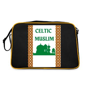 Celtic Muslim - Retro Bag - black/gold - Back