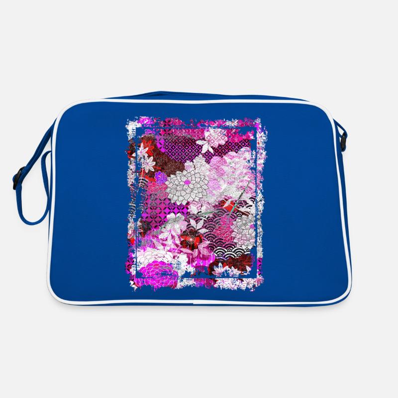 Japanese Floral Pattern Chrysanthemum Cherry Retro Bag