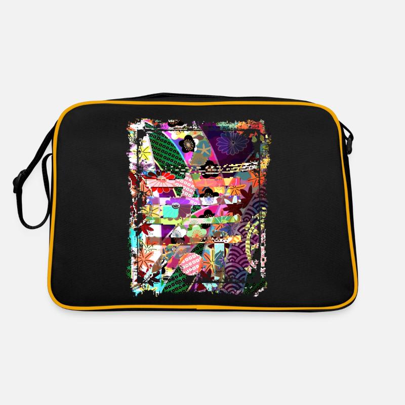 Japanese Floral Pattern Chrysanthemum Cherry Retro Bag