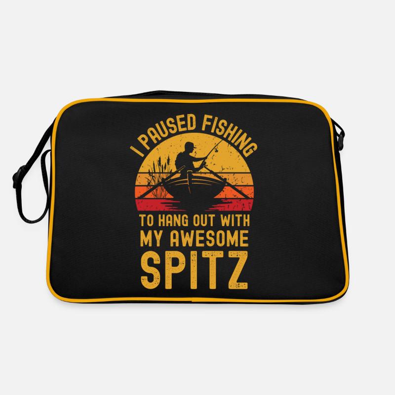 Pêche, pêche et Spitz Sac Retro