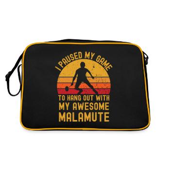 Badminton and Malamute - Retro Bag - black/gold - Back