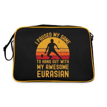 Badminton and Eurasier - Retro Bag - black/gold - Back