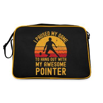 Badminton and Pointer - Retro Bag - black/gold - Back