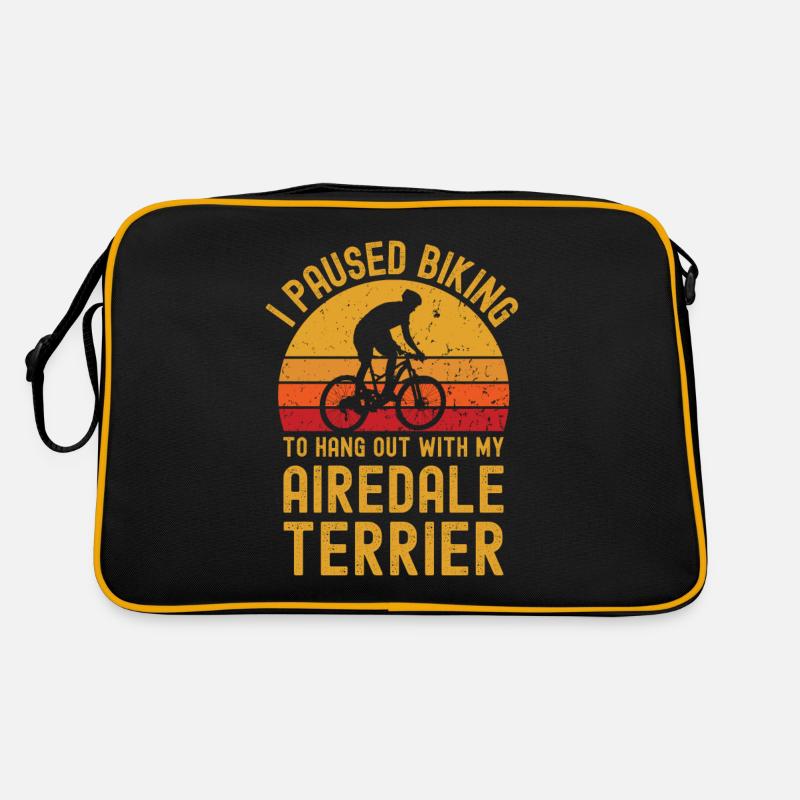 Cyclisme et Airedale Terrier Sac Retro