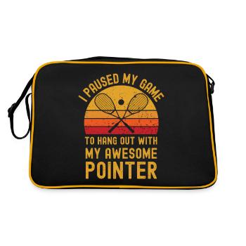Squash and Pointer - Retro Bag - black/gold - Back
