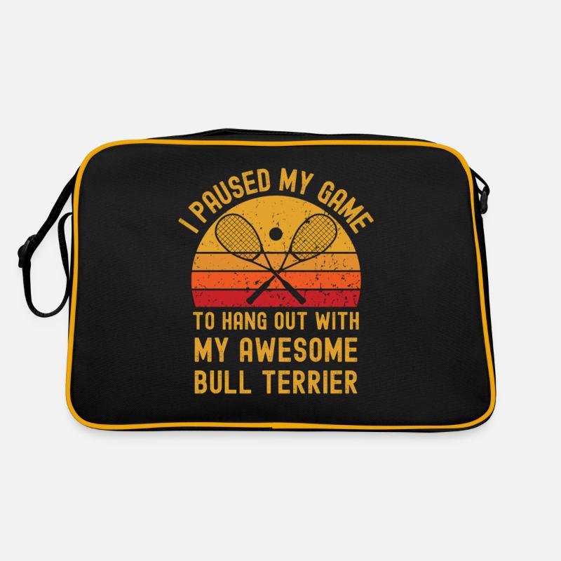 Courge et Bull Terrier Sac Retro