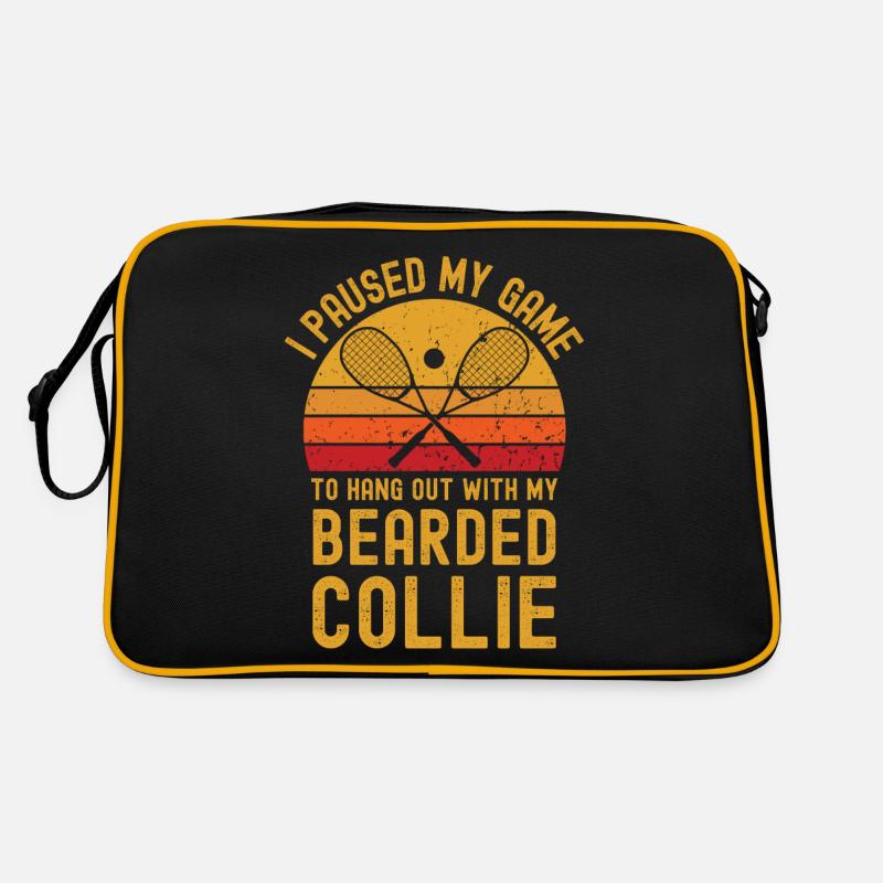 Squash and Bearded Collie Retro Bag