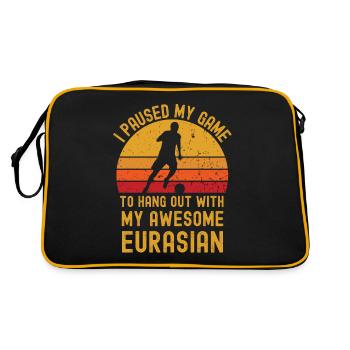 Football et Eurasiens - Sac Retro - noir/or - Dos
