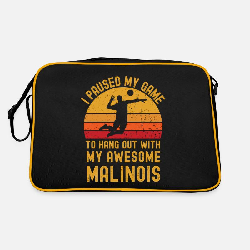 Volleyball et Malinois Sac Retro