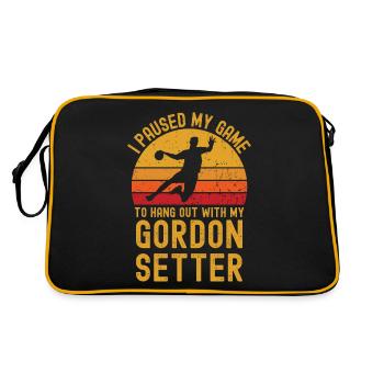 Handball et Gordon-Setter - Sac Retro - noir/or - Dos
