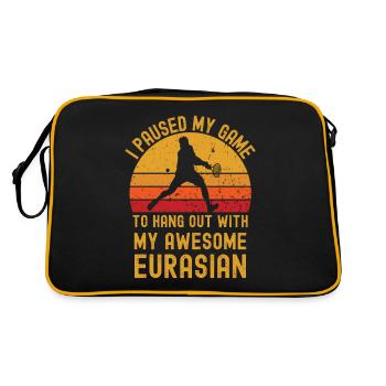 Tennis et Eurasiens - Sac Retro - noir/or - Dos