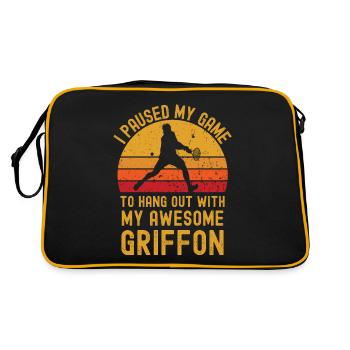 Tennis et Griffon - Sac Retro - noir/or - Dos