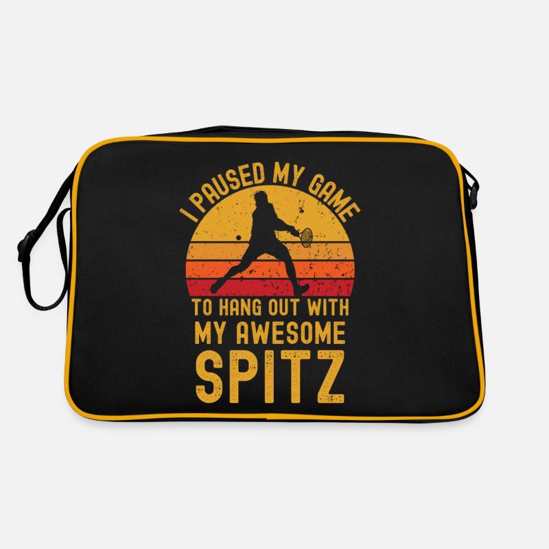 Tennis und Spitz Retro Tasche