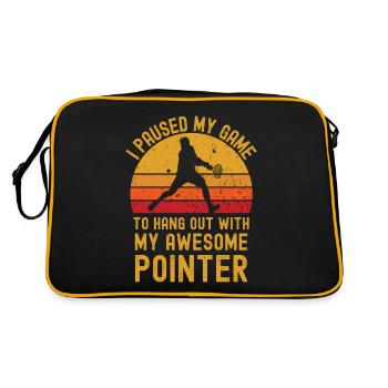 Tennis and Pointer - Retro Bag - black/gold - Back