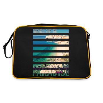 Croatia Croatian Hrvatska Croatia Croats paradise - Retro Bag - black/gold - Back