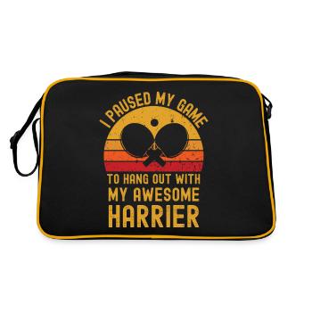 Tennis de table et Harrier - Sac Retro - noir/or - Dos