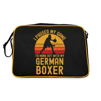Basket-ball et boxeurs allemands - Sac Retro - noir/or - Dos