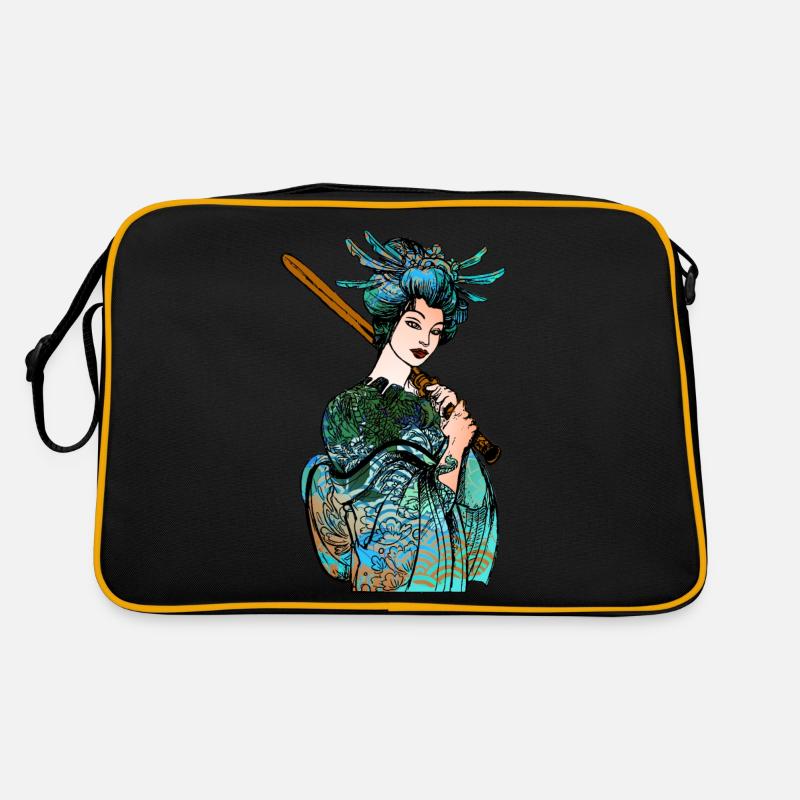 Japanese Geisha Sword Samurai Warrior 110 Retro Bag