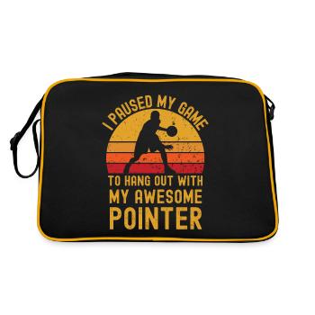 Basketball and Pointer - Retro Bag - black/gold - Back