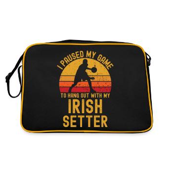 Basketball and Irish Setter - Retro Bag - black/gold - Back