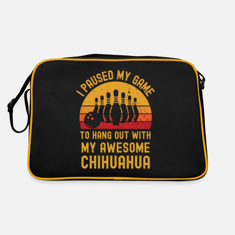 Bowling et Chihuahua Sac Retro