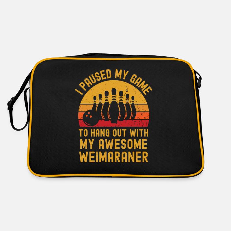 Bowling et Weimaraner Sac Retro