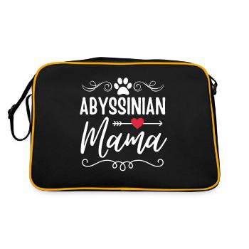 Maman chat d’Abyssinie - Sac Retro - noir/or - Dos