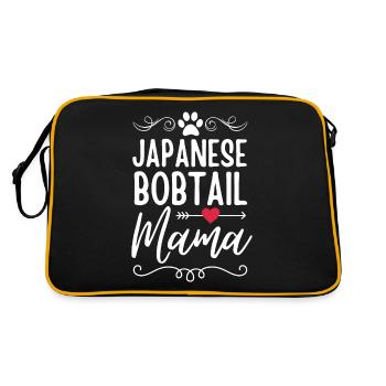Japanese Bobtail Mama - Retro Bag - black/gold - Back