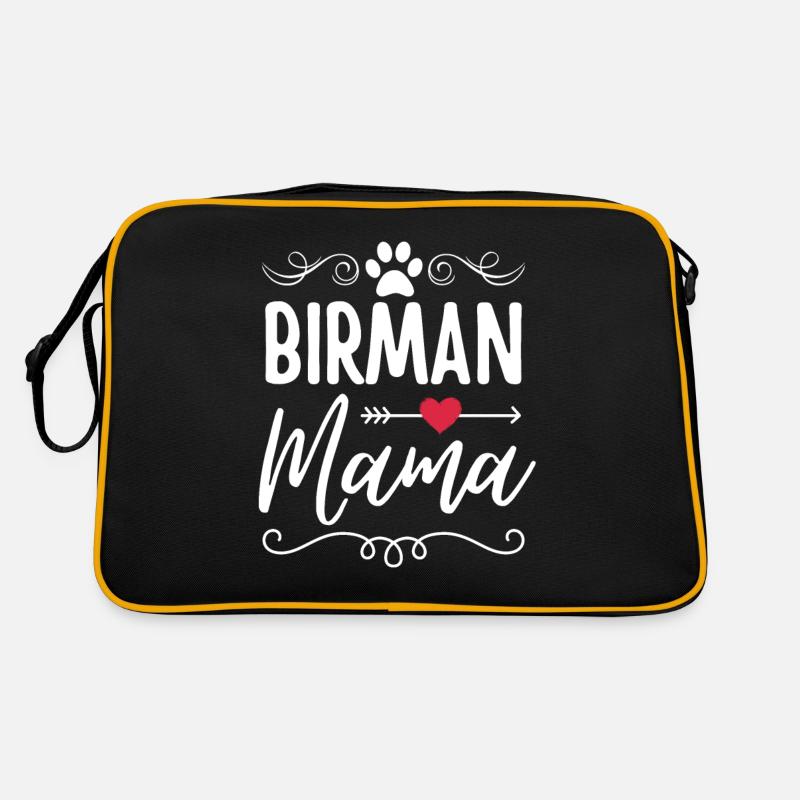 Maman chat birman Sac Retro