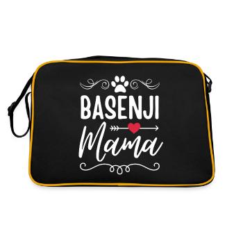 Basenji Mama - Sac Retro - noir/or - Dos