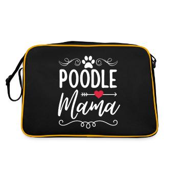 Maman caniche - Sac Retro - noir/or - Dos
